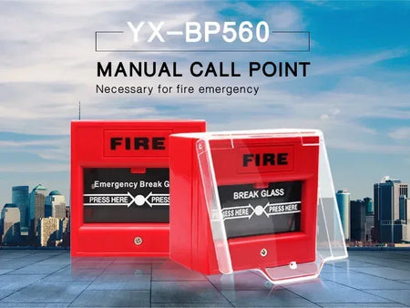 Red Fire Alarm Glass Release &ndash; Emergency Door Release Switch