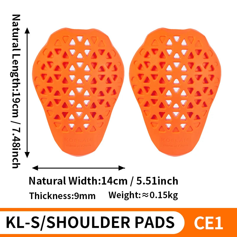 Universal Built-In Protective Gear &ndash; CE Certified Safety CE1 Shoulder pads