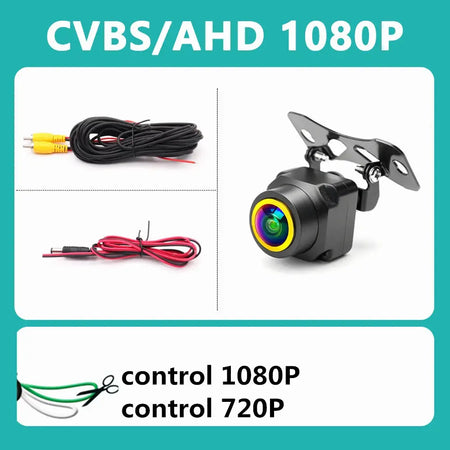 SMARTOUR 4K AHD 1080P Intelligent Dynamic Trajectory Car Rear View Camera 180 Degree Night Vision With Parking Track Line by InterCyprus Trading Ltd