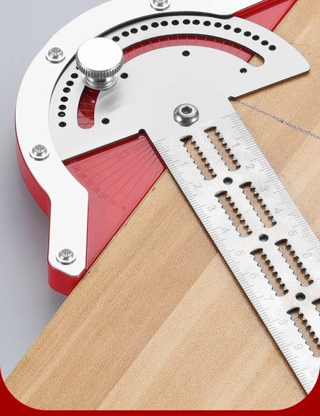 0-180 Degree Angle Gauge &ndash; Precision Stainless Steel Carpenter Measuring Tool