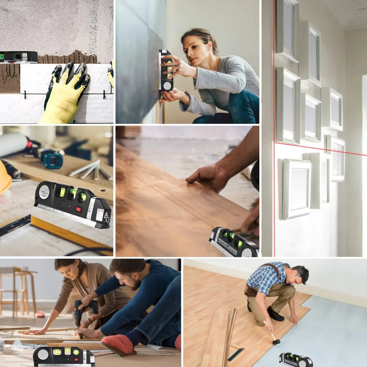 Laser Level Line Tool Kit Pro &ndash; Cross Line Projection