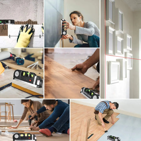 Laser Level Line Tool Kit Pro &ndash; Cross Line Projection