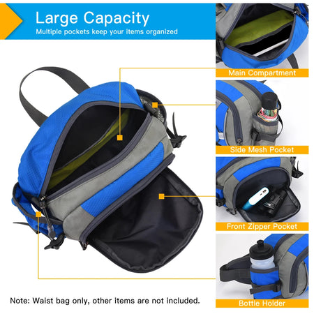 LIXADA Waist Bag Water Bottle Holder &ndash; Ultra Lightweight