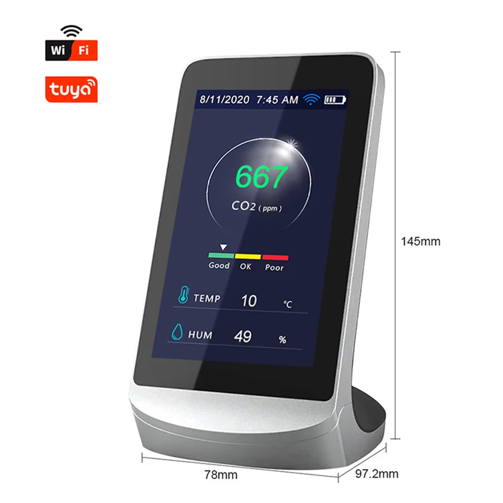 Dienmern Air Quality Monitor &ndash; High Precision CO2 Sensor