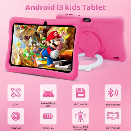 J11 Android 13 Kid Tablet 10.1 Inch &ndash; Ultra Slim Design J11 / Add 64G TF Card