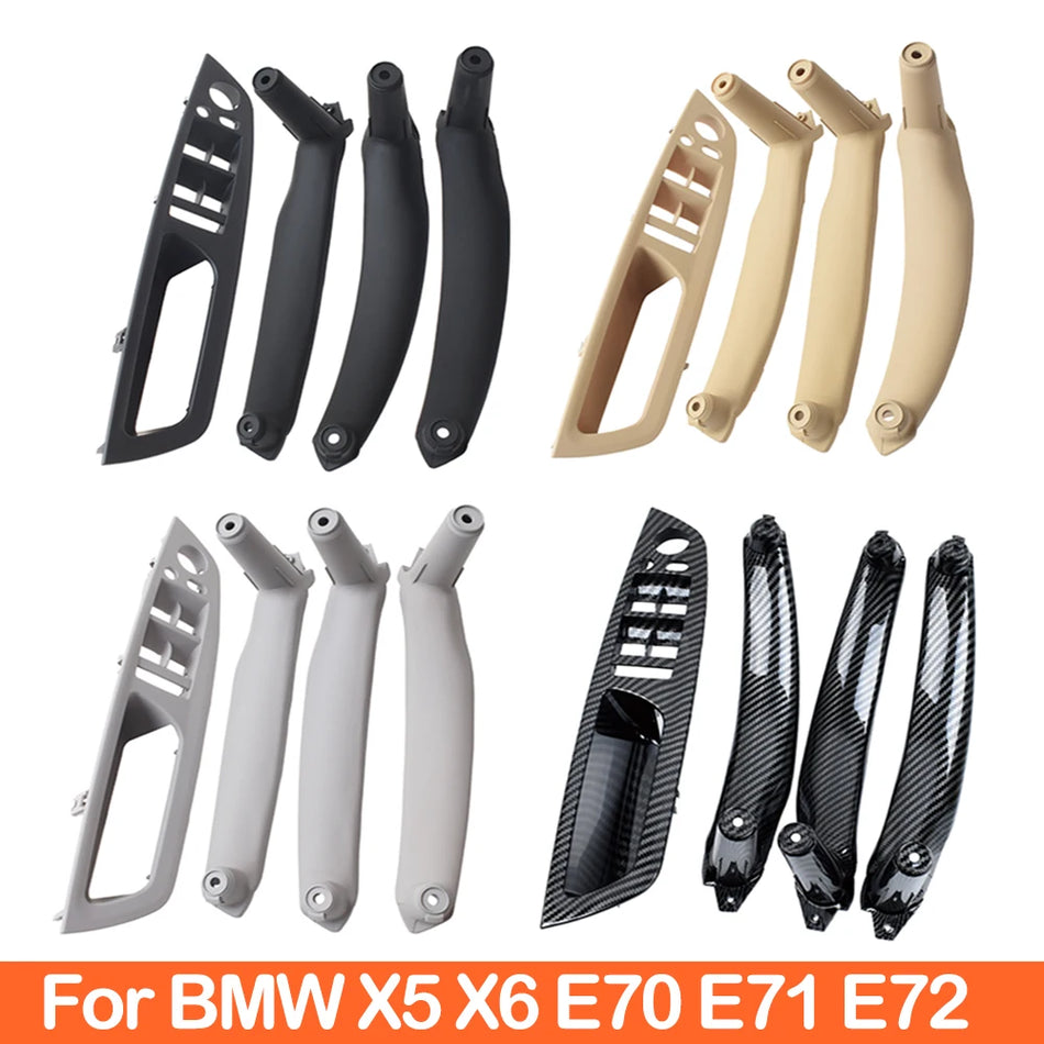 Innen Türgriff Set für BMW X5 X6 E70 E71 PC ABS mit Carbonfaser-Transferdruck