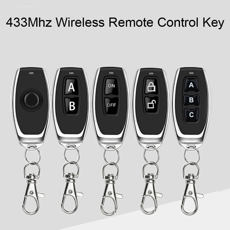 Universal 433MHz Remote Control Key Fob for Gate and Garage Door Cloning