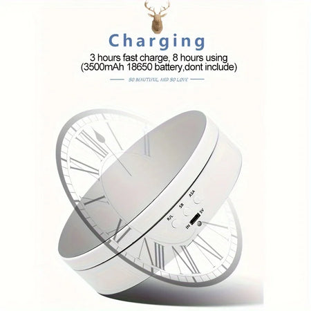 Rotating Display Stand &ndash; USB Cable Included For Photoshoots