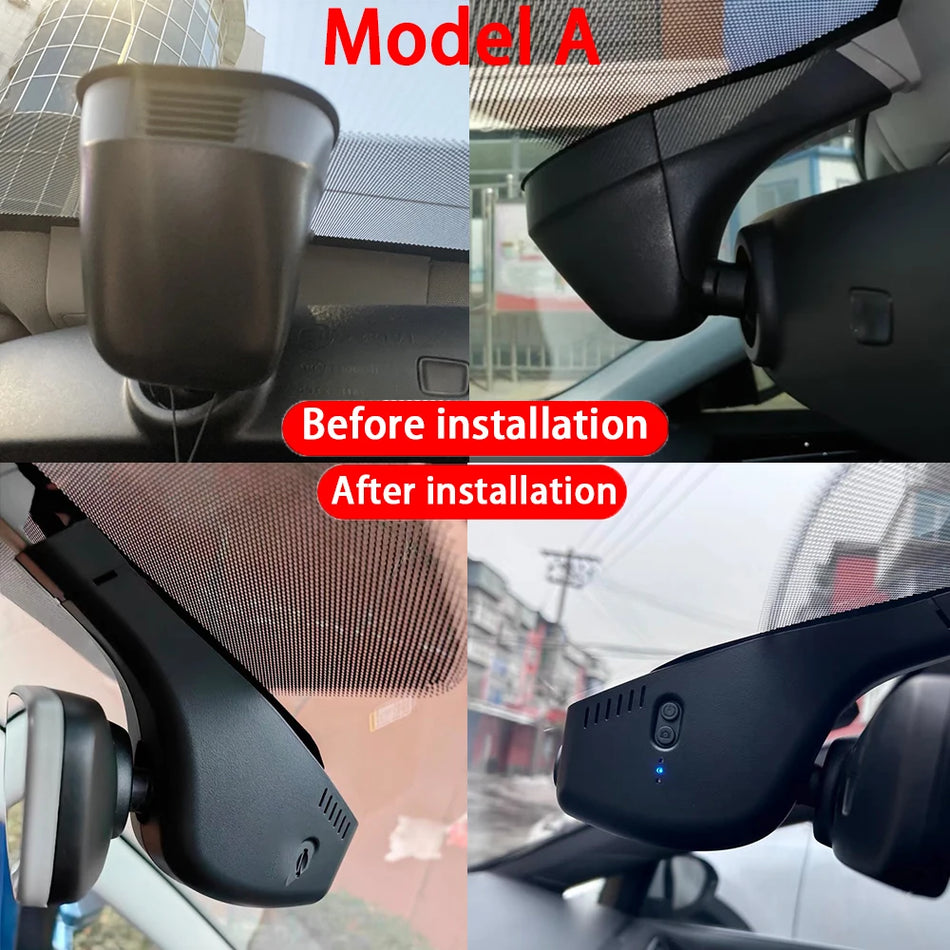 4K Front and Rear Dash Cam with WiFi for Volkswagen