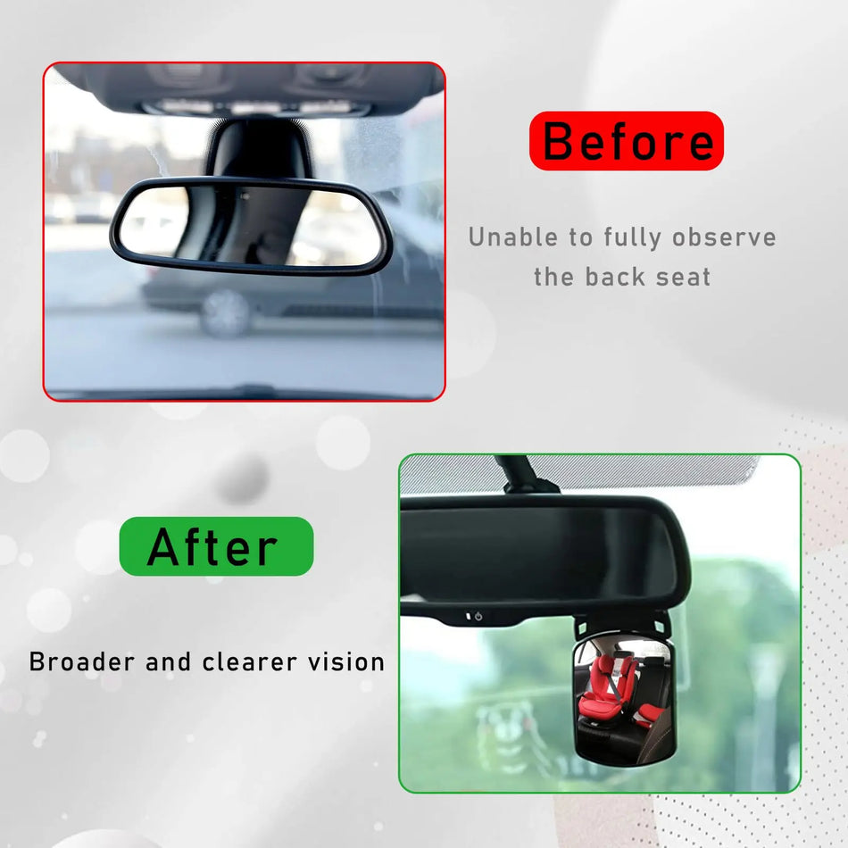360&deg; Adjustable Baby Car Mirror - Enhance Safety &amp; Visibility