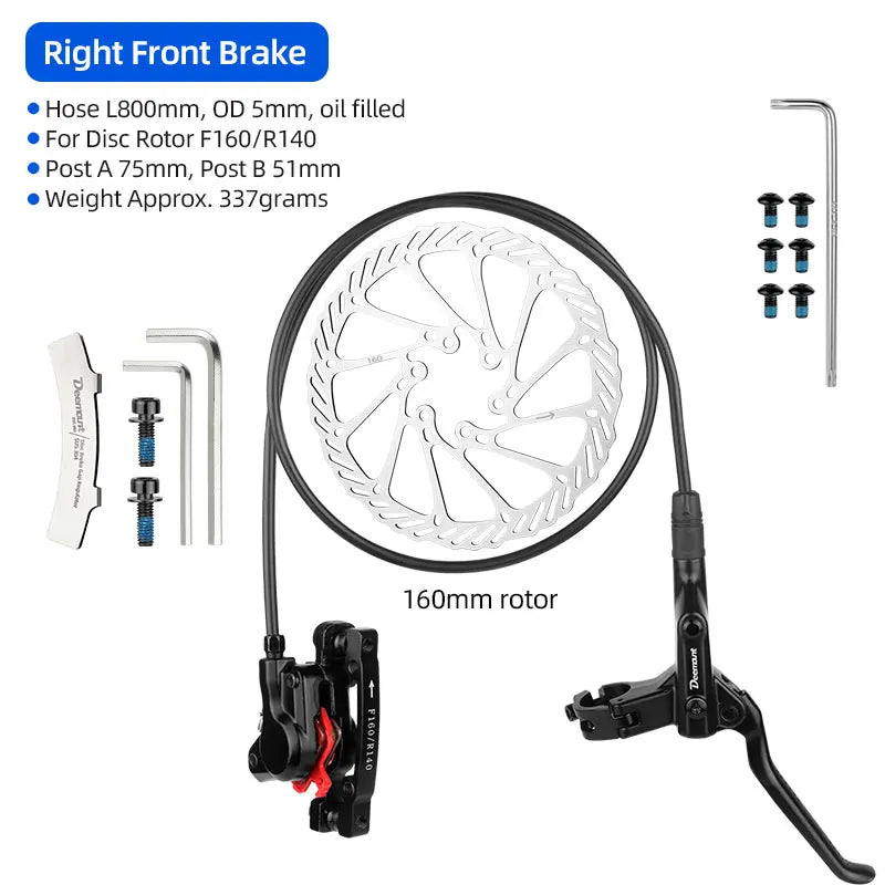 Deemount Hydraulic Disc Brake DSK019 &ndash; Precision Braking Performance 1Front and 1pc Dics / CHINA