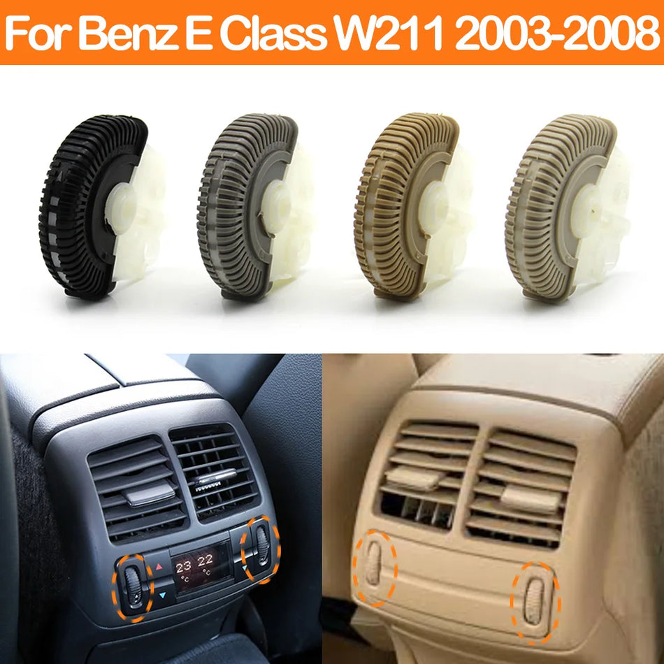 Rear Air Conditioning Vent Rolling Wheel Control Roller PC and ABS for Mercedes-Benz E-Class W211