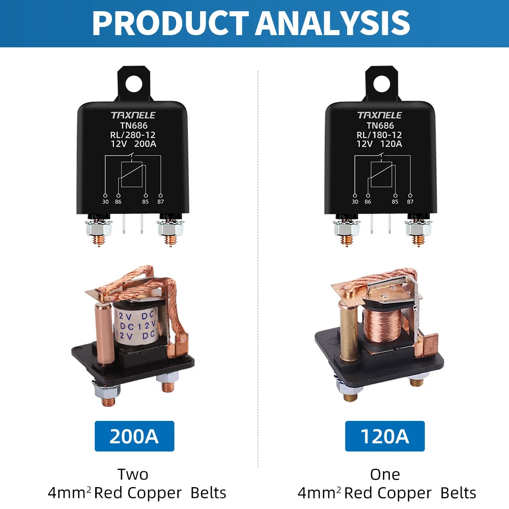 High Current Relay 200A &ndash; Heavy-Duty Performance for Automotive Applications