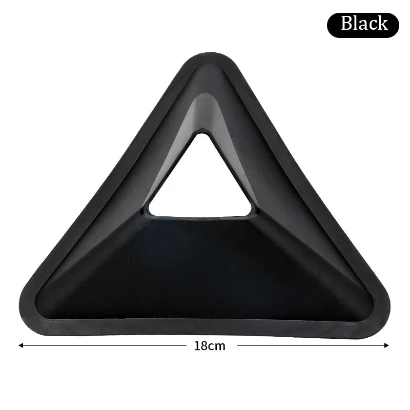 10PCS Triangular Football Training Cones - Agility Markers for Soccer Practice Black 10PCS