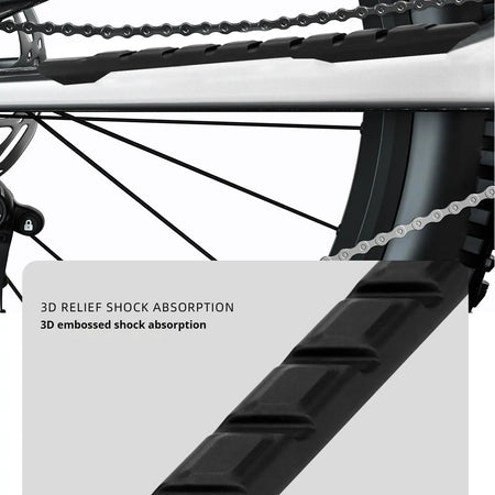 ENLEE Bicycle Chain Protector Road And Mountain Bike TPU Frame Chain Anti-Scratch And Wear-Resistant Strip by InterCyprus Trading Ltd