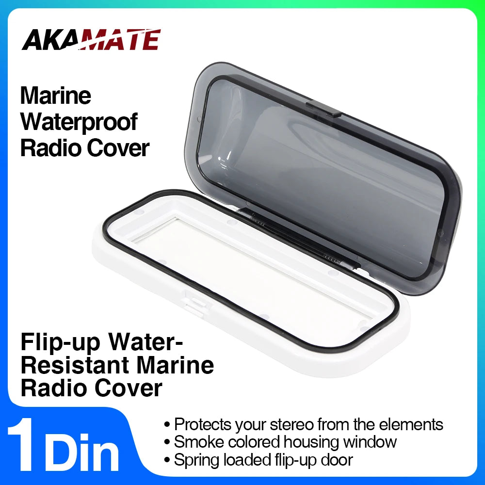 1Din Boat Radio Housing Cover - Waterproof Protection