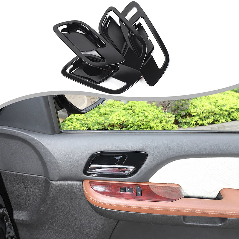 Cadillac Escalade 2007 2014 ABS czarne osłony misek drzwiowych