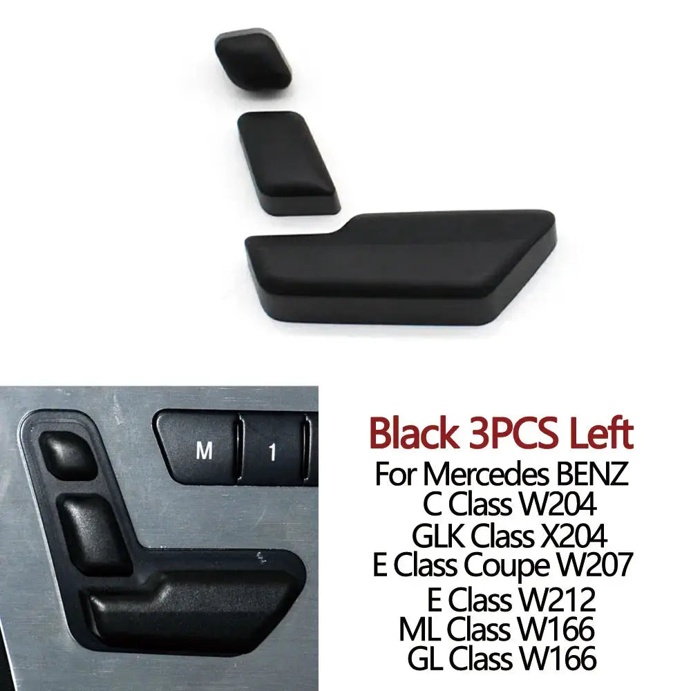 Car Left Right Seat Adjust Switch Control Button Cover Replacement For BENZ C GLK E ML GL Class W204 C204 X204 W212 W207 W166 by InterCyprus Trading Ltd