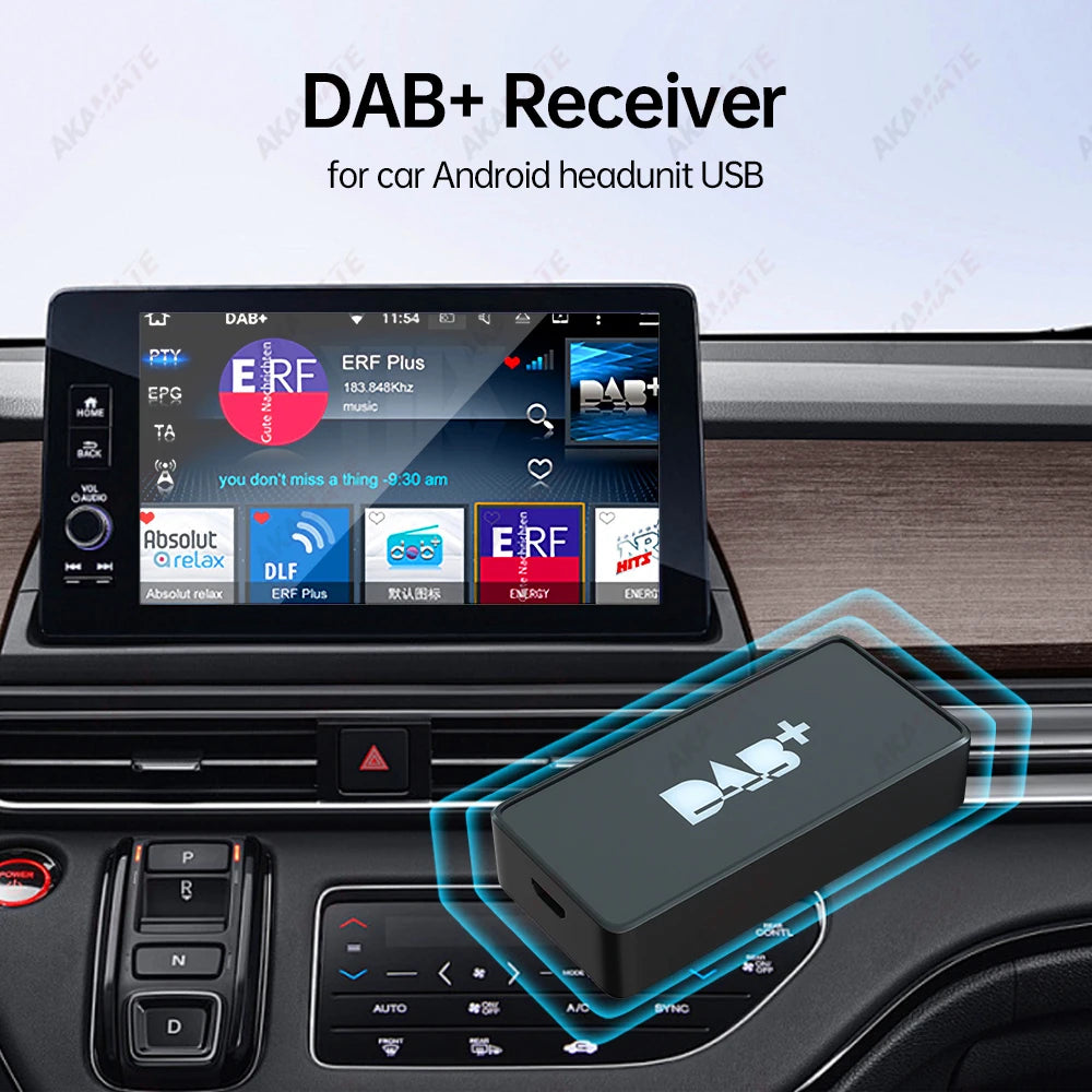 Newest DAB Plus Receiver Antenna - USB Adapter Auto Scan