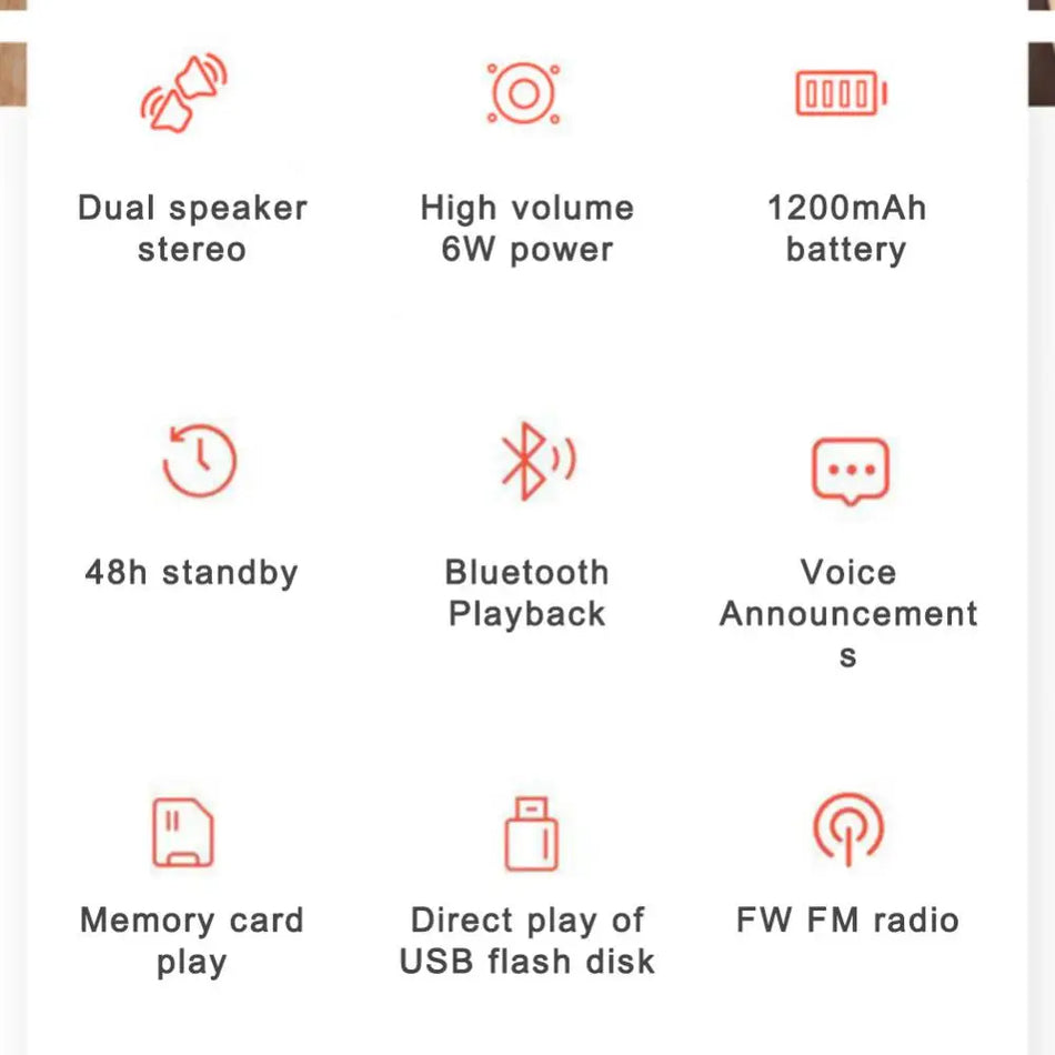 Kablosuz Hoparlör Dış Mekan Eller Serbest Arama Taşınabilir Stereo Kumaş Taşınabilir Hoparlör Loud Stereo Bas USB/TF/FM Radyo