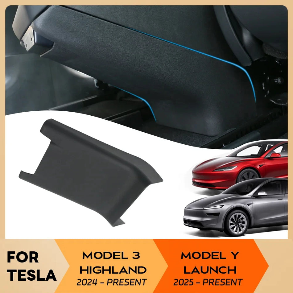 Mittelkonsole Armlehnenbox mit Anti-Kick-Matte für Tesla Modell Y 3