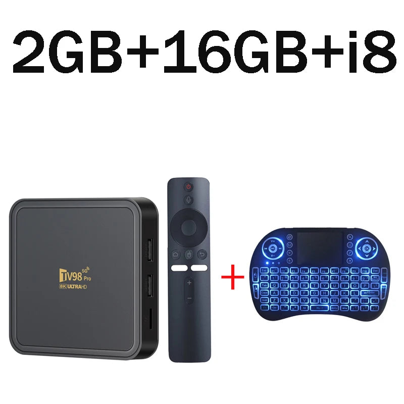 TV98 Pro ATV Allwinner H313 Quad Core &ndash; 8K Video Ready tv98pro2gb16gbi8 / US Plug