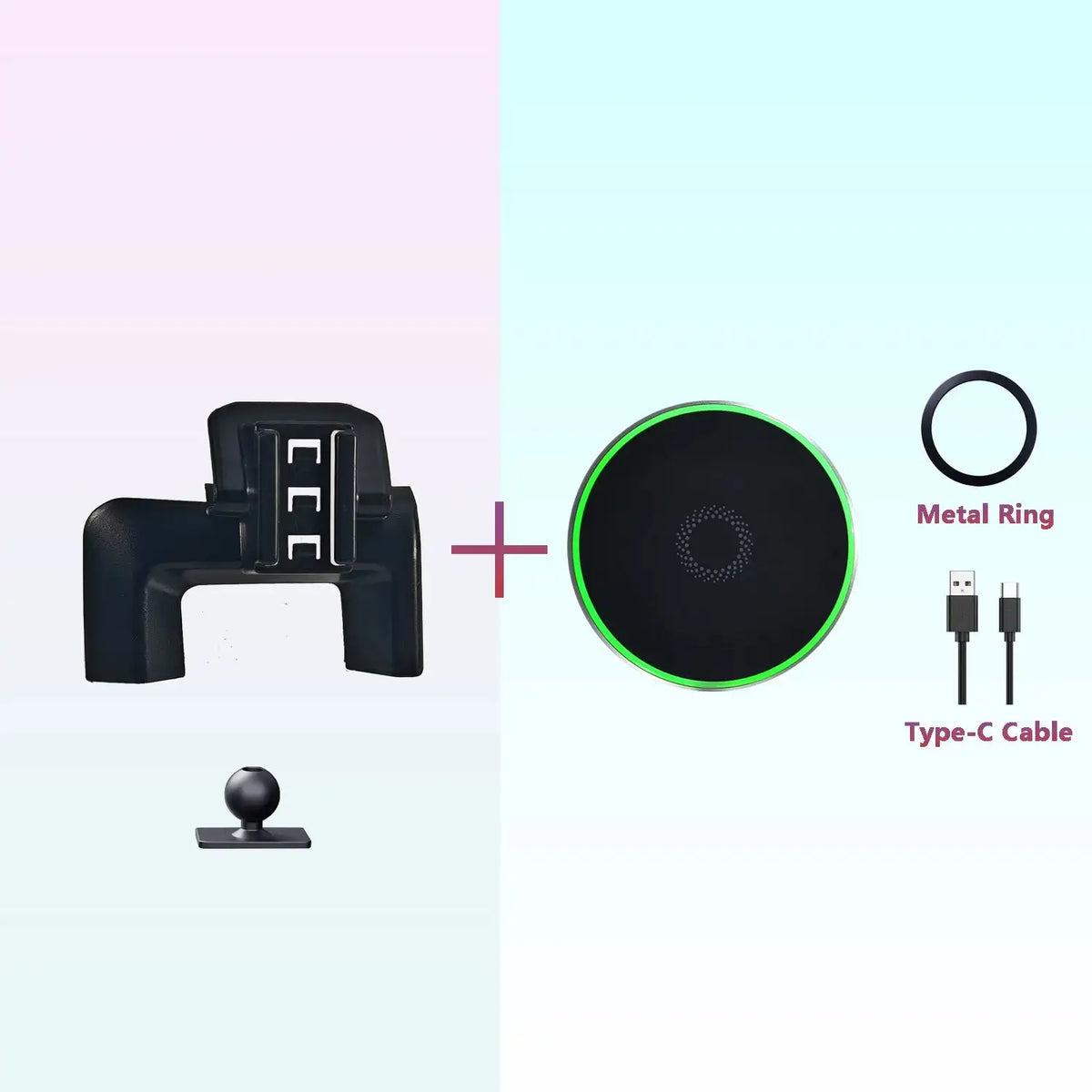 Volvo V60 2020 2021 Magnetic Car Phone Holder 15W MagSafe Base and holder 1