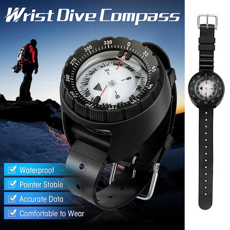 Professional Digital Diving Compass - 50m Waterproof &amp; Luminous