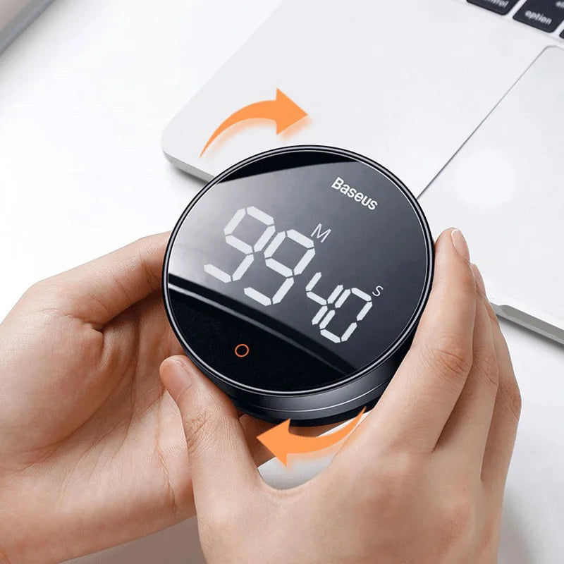 Baseus Magnetic Kitchen Timer &ndash; Digital Countdown Alarm