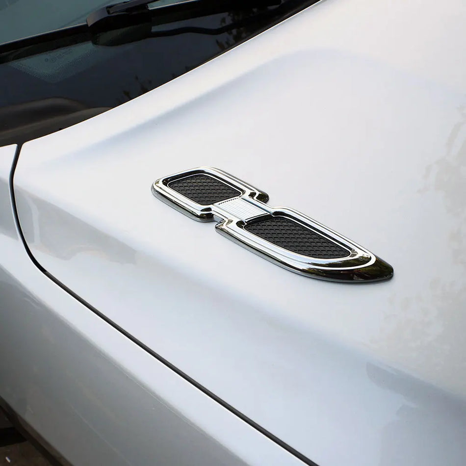 Chrom ABS Auto Seitenkotflügel Belüftungsabdeckungen, 2 Stück, Einfache Installation