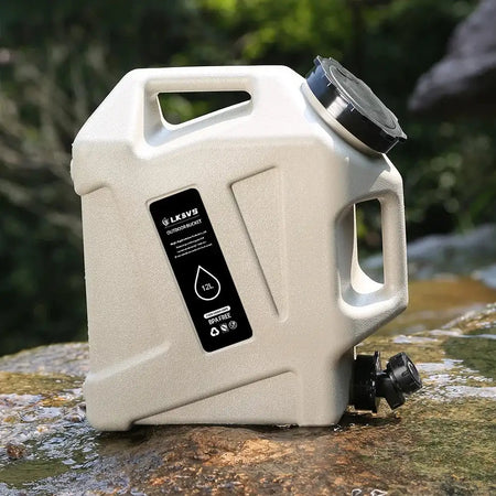 12L Drinking Water Bucket Leak-Proof Water Dispenser Carrier Large Capacity Water Storage Tank for Vehicle Car Camping