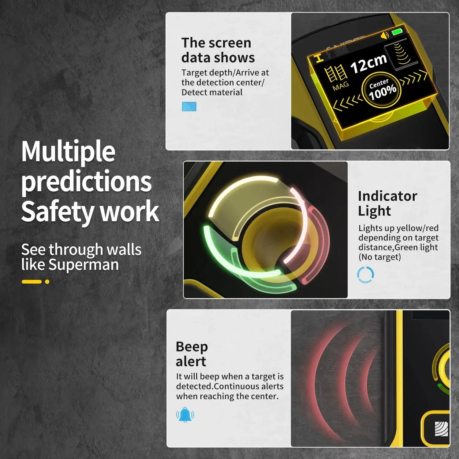 Fnirsi WD 02 Wall Detector Stud Finder With TFT Display