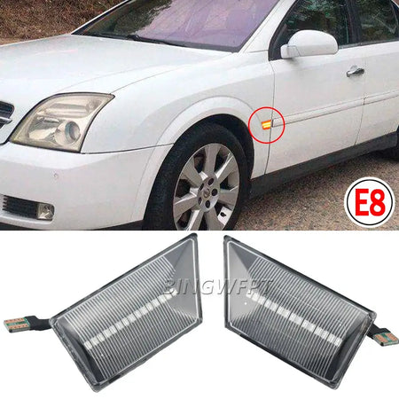 Sequential Flashing LED Turn Signal Side Marker Light Dynamic Blinker 93192381 93192382 For Opel Vectra C Signum 2003-2008 by InterCyprus Trading Ltd