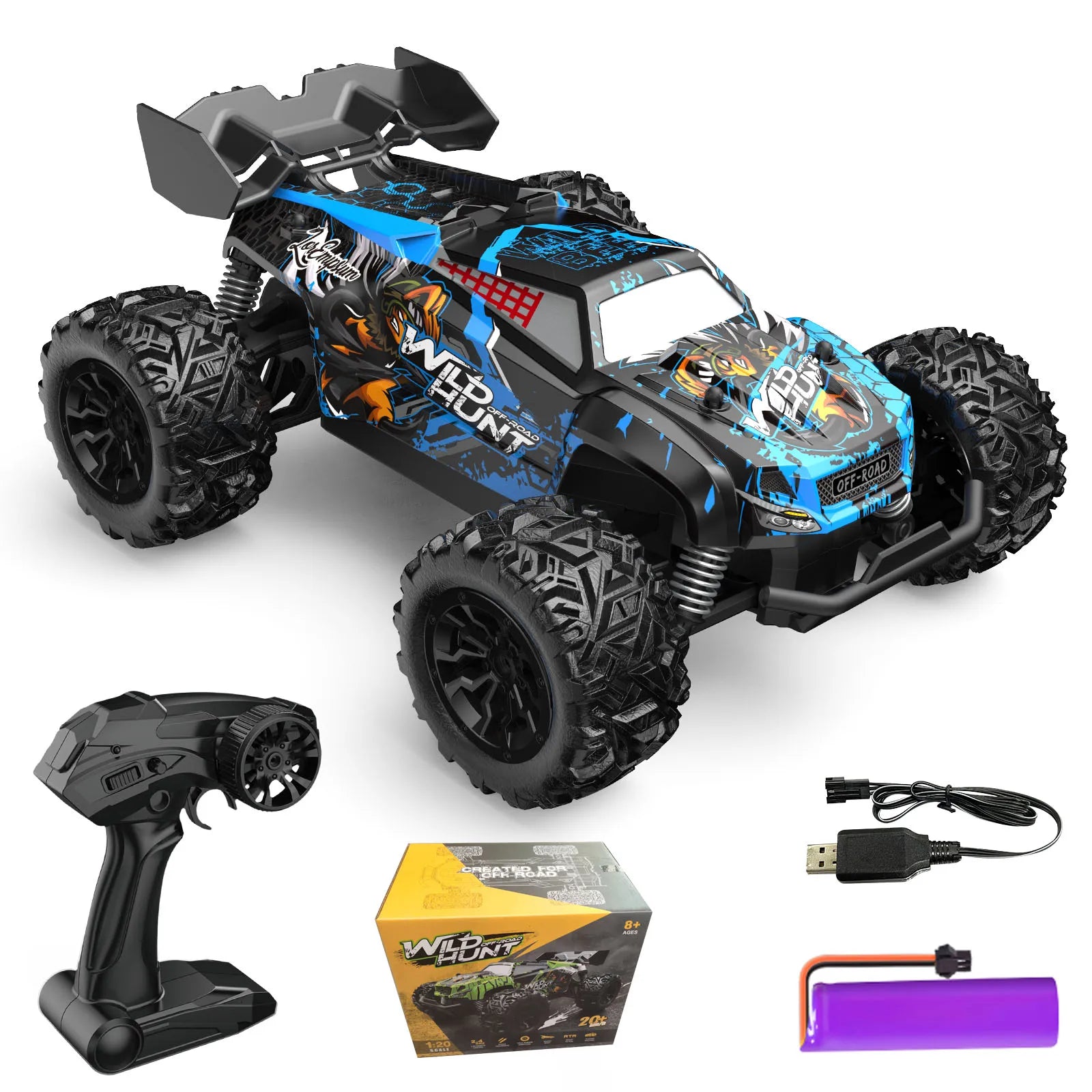 1:20 Off Road RC Car &ndash; High Speed Climbing Drift Pro S767E-Blue / CHINA