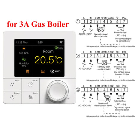 Tuya WIFI Thermostat R8C &ndash; Remote App Control Smart Life 3A Boiler / 100-240V
