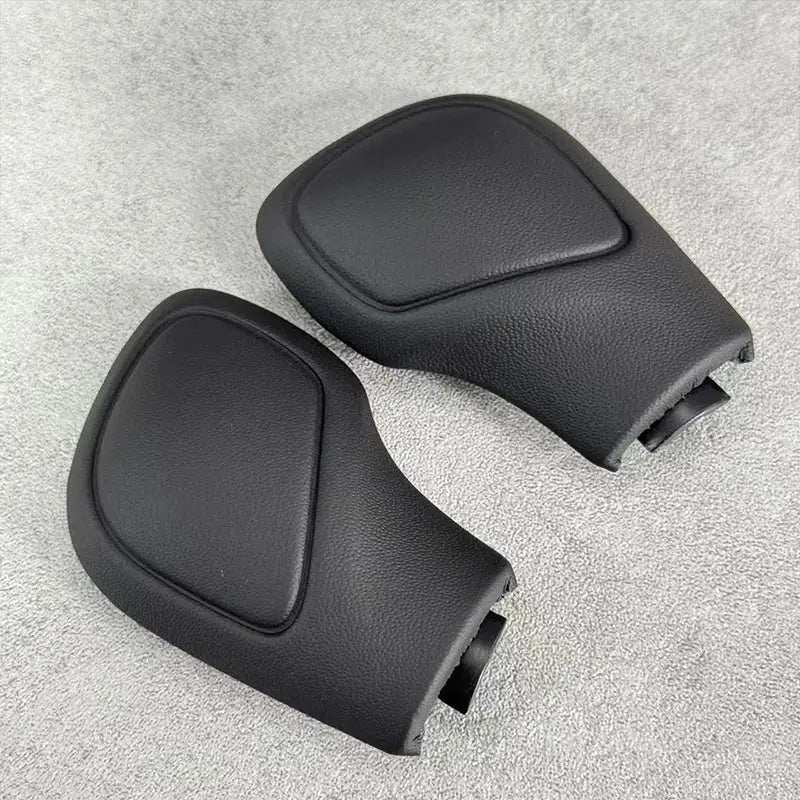 Original leather Chrome Matt With Leather Shift Knob Gear Side Cover DSG For VW Golf 6 7 R GTI Passat B7 B8 CC R20 by InterCyprus Trading Ltd