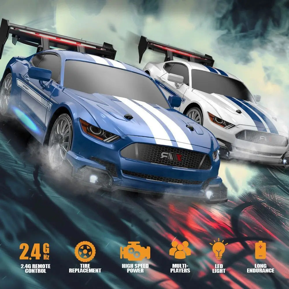 GTR Mustang AE86 1:24 Remote Control Drift Racing Car for Kids