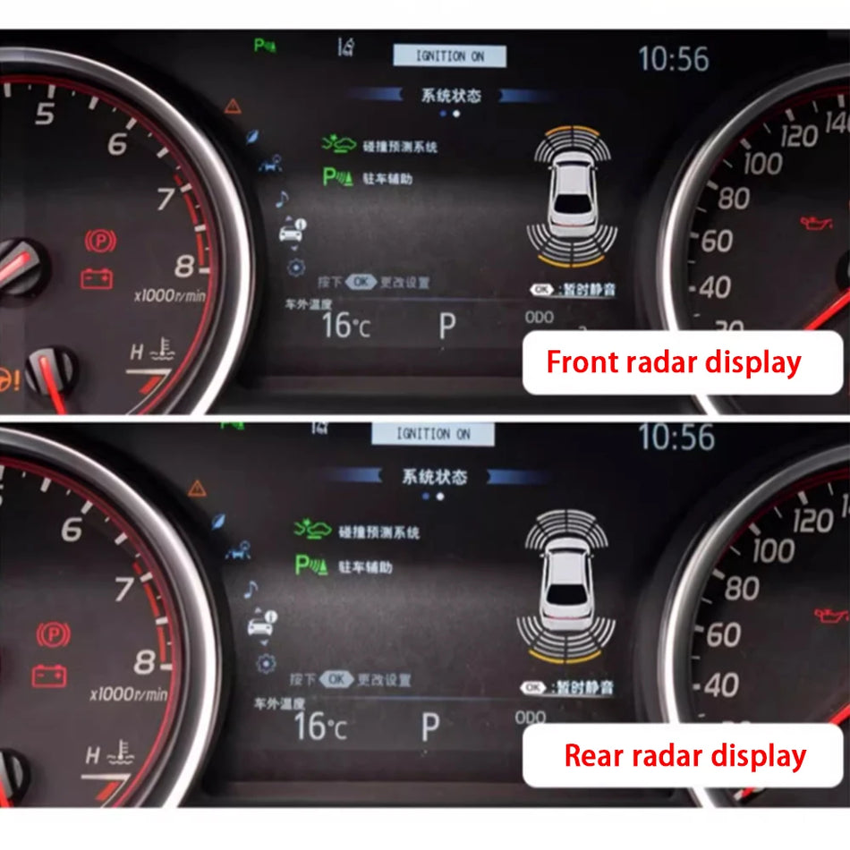 Κιτ Αισθητήρων Στάθμευσης για Toyota Camry 8 MK8 Μπροστά και Πίσω με Συναγερμό Radar