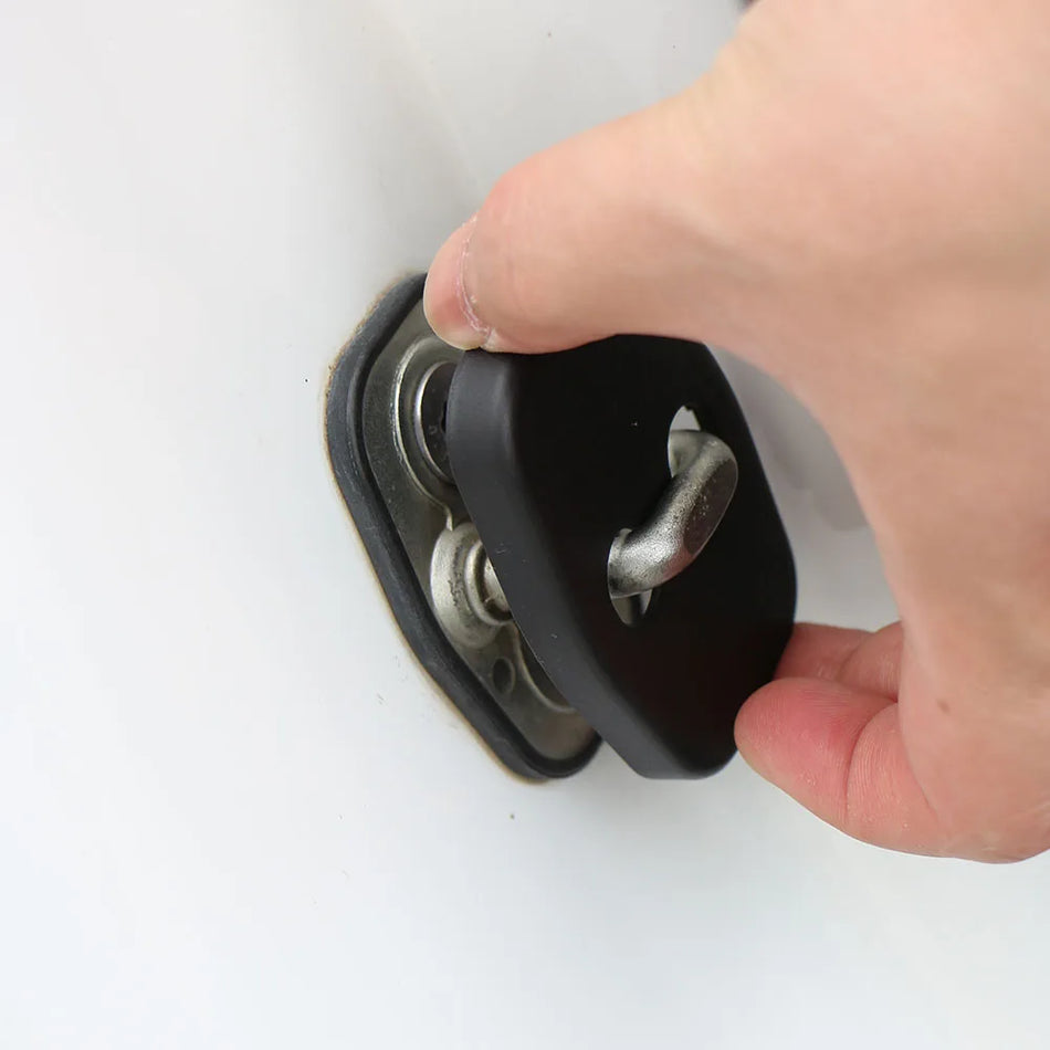 Durų spynos dangtelio rinkinys Peugeot 308 408 2008 208 ABS išorės cilindro apsaugai, 8 dalių rinkinys