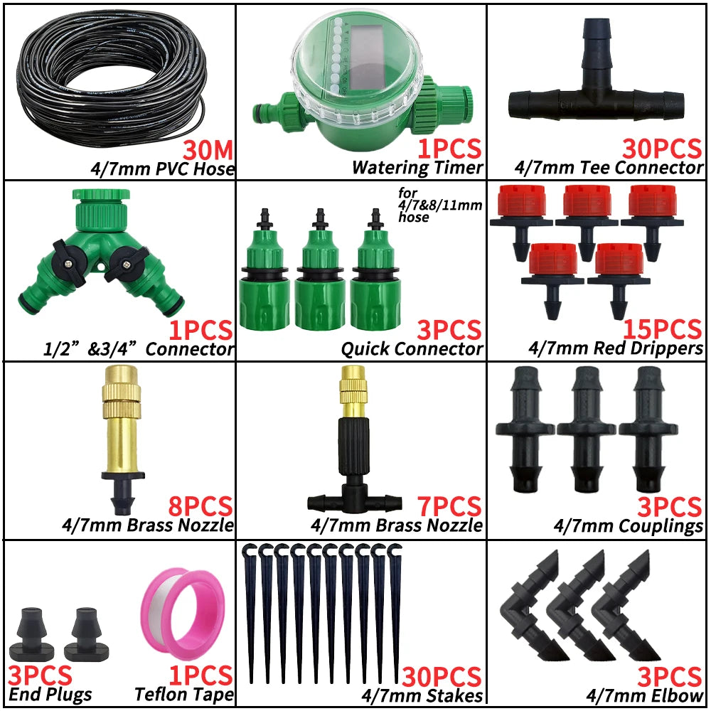 Oasis 5-50M Garden Micro Drip Irrigation Kit &ndash; Auto Watering