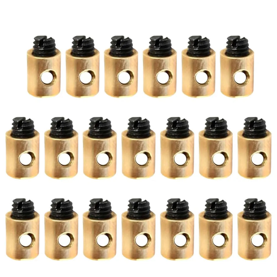 Vijačne glave za zavorne kable motocikla, 20 kosov, nadomestni deli, brez spajkanja