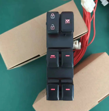 Electric Power Window Switch With Red Backlight For Kia Sportage 2011-2016 by InterCyprus Trading Ltd