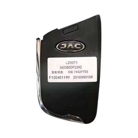 Smart Key Replacement for JAC T8 T9 Wireless Remote Key 3605800P33H2 by InterCyprus Trading Ltd
