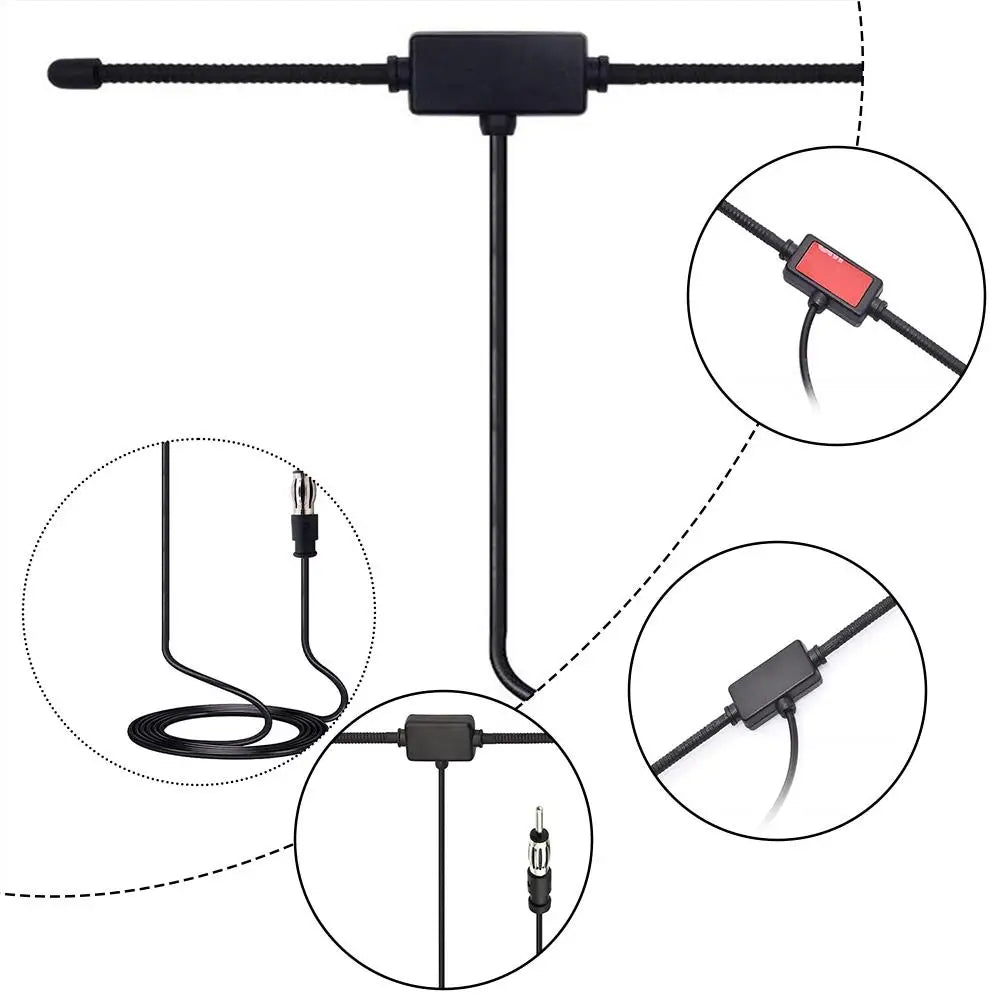 Car Stereo AM FM Dipole Antenna &ndash; Enhanced Signal Reception
