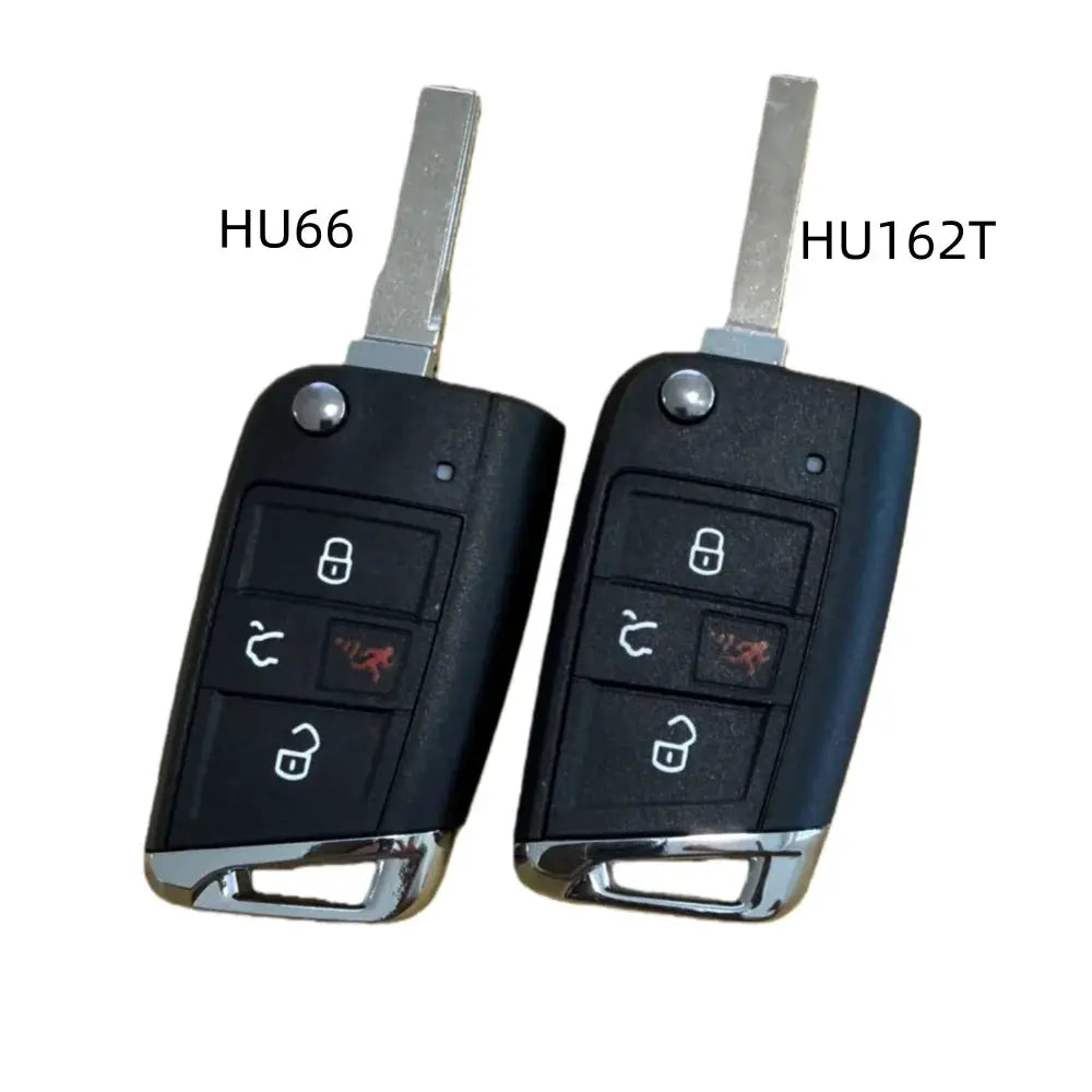 4 Buttons Flip Folding Car Key Shell For VW Volkswagen Seat Ibiza Skoda Superb Golf Mk7 Passat B8 Tiguan Remote Key Case HU66 by InterCyprus Trading Ltd