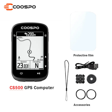 COOSPO CS500 Bike Computer &ndash; Bluetooth Enabled GPS Navigation CS500 / CHINA