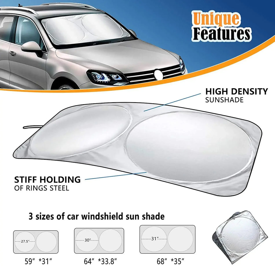Ultimate UV Protection Car Sunshade for Windshield and Rear Windows