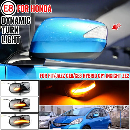 LED Dynamic Turn Signal Lights for Honda Fit Jazz GE 2009-2014 by InterCyprus Trading Ltd