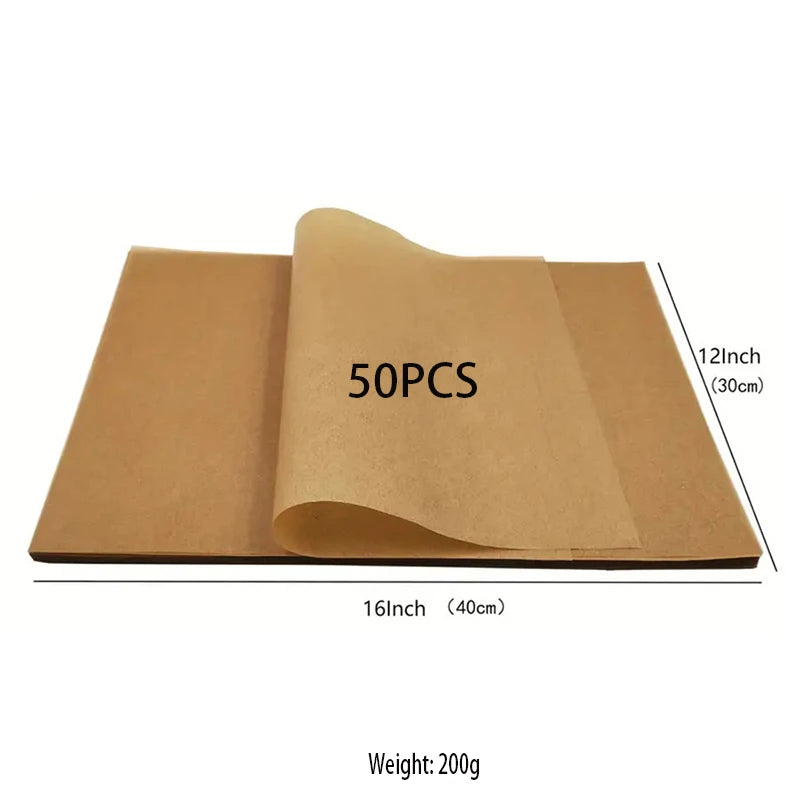 Baking Paper 50 Pieces &ndash; Exceptional Non-Stick Performance