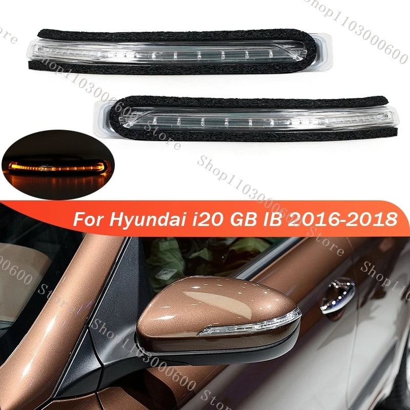 Side Mirror Turn Signal Light LED for Hyundai i20 GB IB 2016-2018